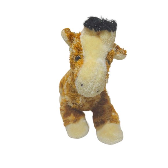 Aurora Gigi Giraffe Plush Beanbag Brown Mini Stuffed Animal 9" Toy - Picture 8 of 13
